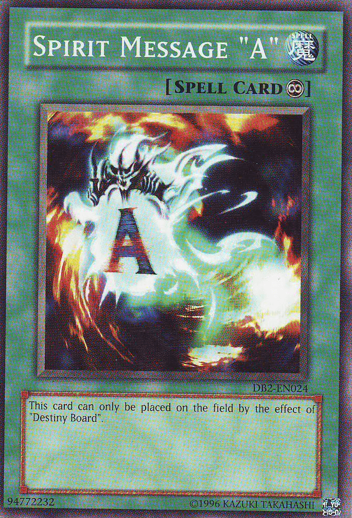 Spirit Message "A" [DB2-EN024] Common - POKÉ JEUX