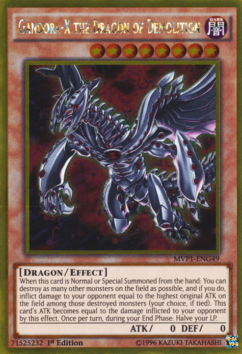 Gandora-X the Dragon of Demolition [MVP1-ENG49] Gold Rare - POKÉ JEUX