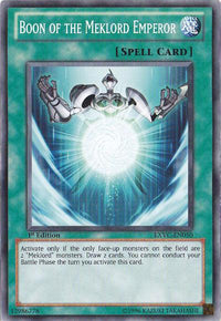 Boon of the Meklord Emperor [EXVC-EN050] Common - POKÉ JEUX