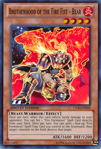 Brotherhood of the Fire Fist - Bear [CT10-EN008] Super Rare - POKÉ JEUX