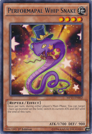 Performapal Whip Snake [MP15-EN062] Rare - POKÉ JEUX