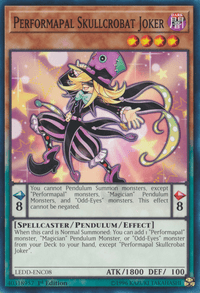 Performapal Skullcrobat Joker [LEDD-ENC08] Common - POKÉ JEUX