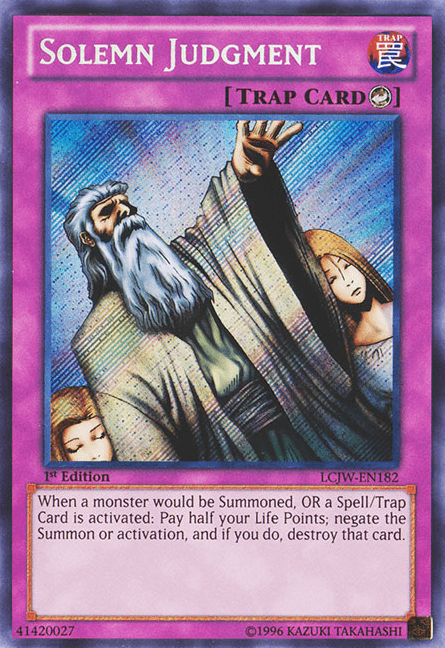 Solemn Judgment [LCJW-EN182] Secret Rare - POKÉ JEUX