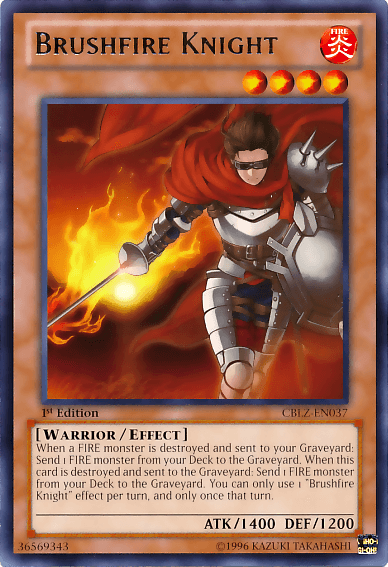 Brushfire Knight [CBLZ-EN037] Rare - POKÉ JEUX