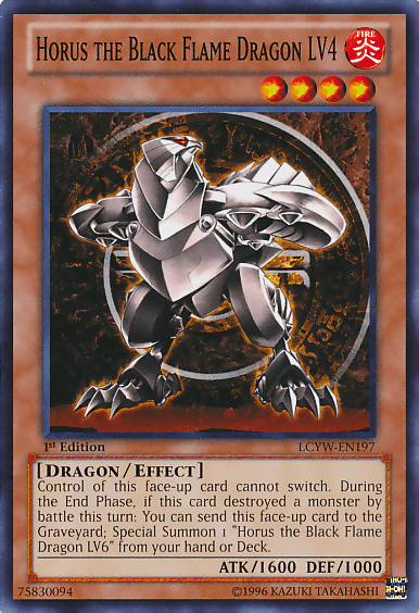 Horus the Black Flame Dragon LV4 [LCYW-EN197] Common - POKÉ JEUX