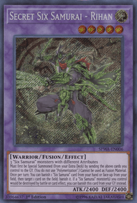 Secret Six Samurai - Rihan [SPWA-EN006] Secret Rare - POKÉ JEUX