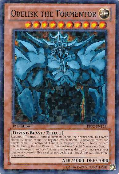 Obelisk the Tormentor [BP02-EN125] Mosaic Rare - POKÉ JEUX