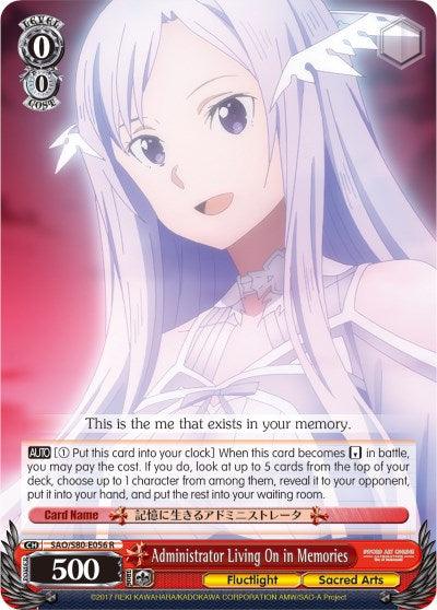 Administrator Living On in Memories (SAO/S80-E056 R) [Sword Art Online -Alicization- Vol.2] - POKÉ JEUX