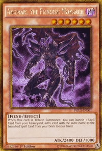 Angmarl the Fiendish Monarch [PGL3-EN001] Gold Secret Rare - POKÉ JEUX