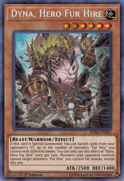 Dyna, Hero Fur Hire [DASA-EN021] Secret Rare - POKÉ JEUX