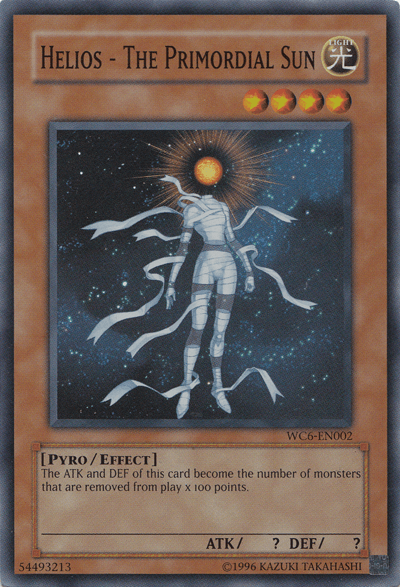 Helios - The Primordial Sun [WC6-EN002] Super Rare - POKÉ JEUX