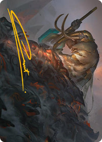 Against All Odds Art Card (Gold-Stamped Signature) [Phyrexia: All Will Be One Art Series] - POKÉ JEUX