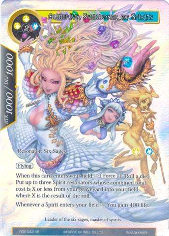 Almerius, Summoner of Spirits (Full Art) (RDE-043) [Return of the Dragon Emperor] - POKÉ JEUX
