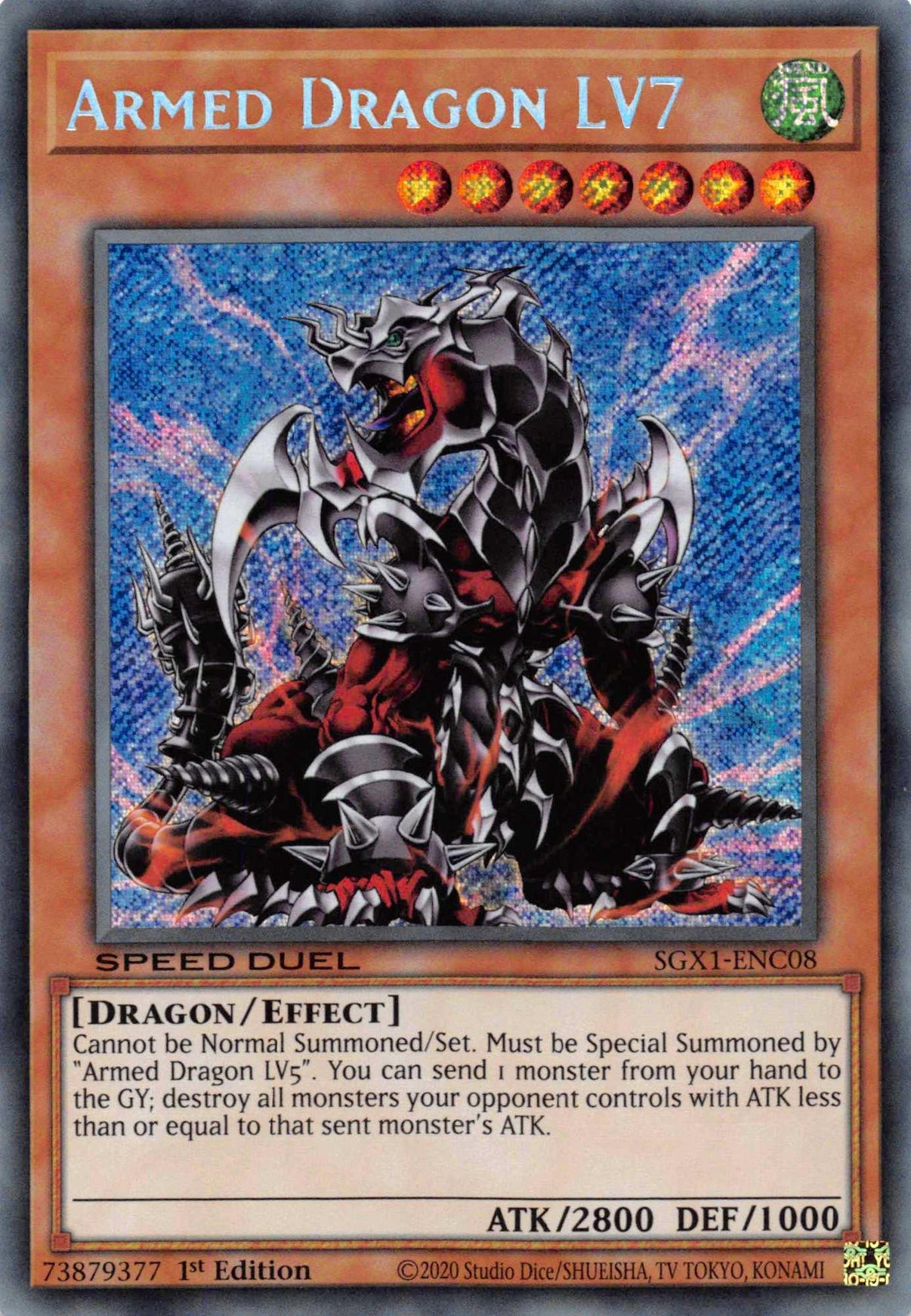 Armed Dragon LV7 [SGX1-ENC08] Secret Rare - POKÉ JEUX