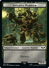Astartes Warrior // Plaguebearer of Nurgle Double-Sided Token [Warhammer 40,000 Tokens] - POKÉ JEUX