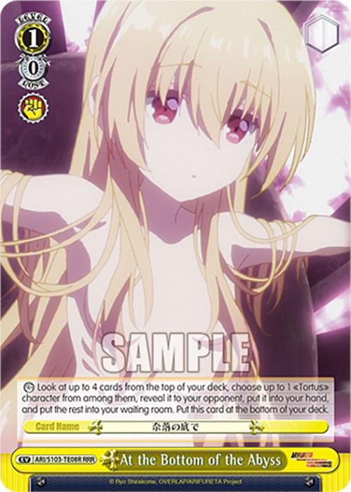 At the Bottom of the Abyss (ARI/S103-TE08R RRR) [Arifureta: From Commonplace to World's Strongest] - POKÉ JEUX