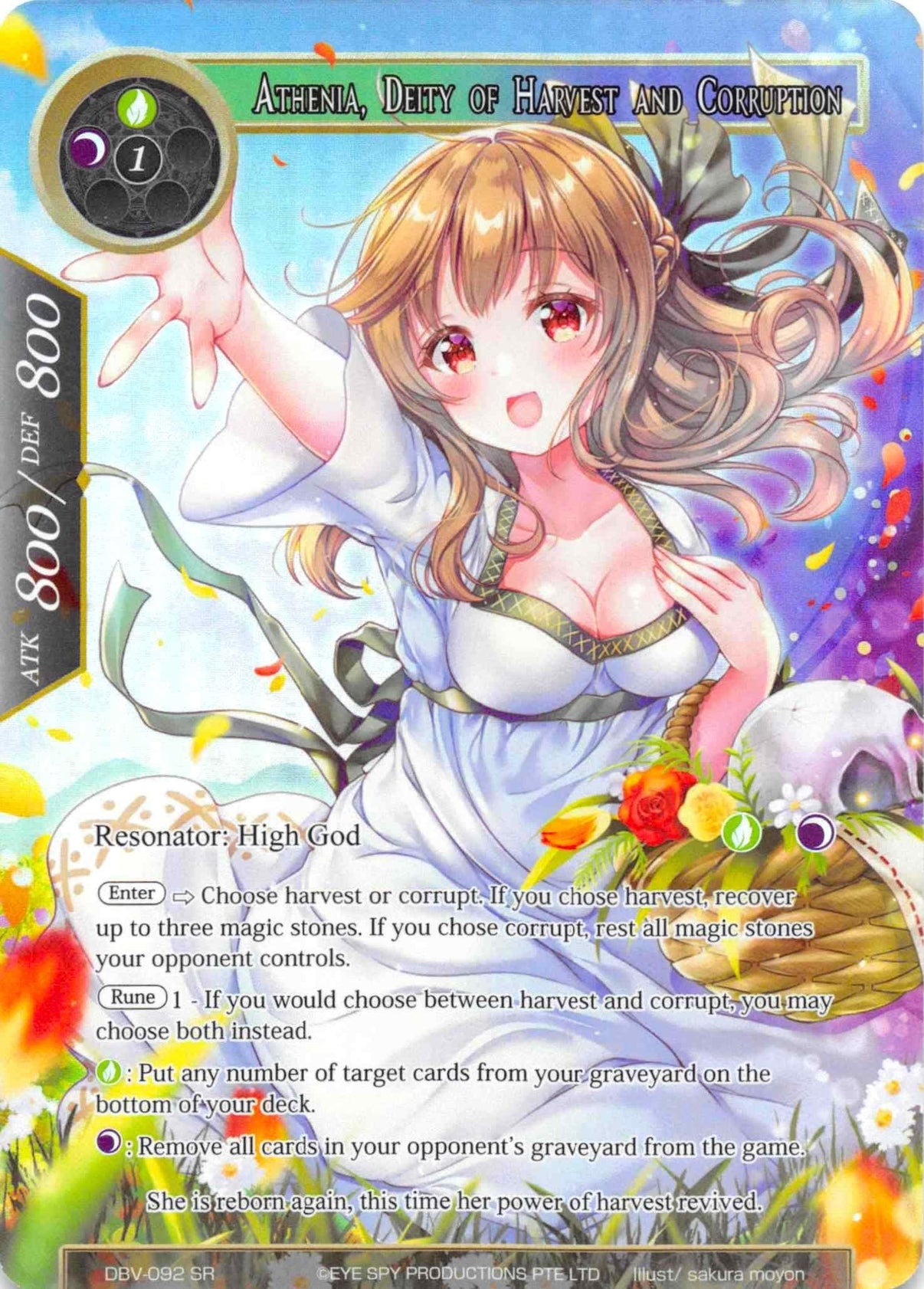 Athenia, Deity of Harvest and Corruption (Full Art) (DBV-092) [The Decisive Battle of Valhalla] - POKÉ JEUX