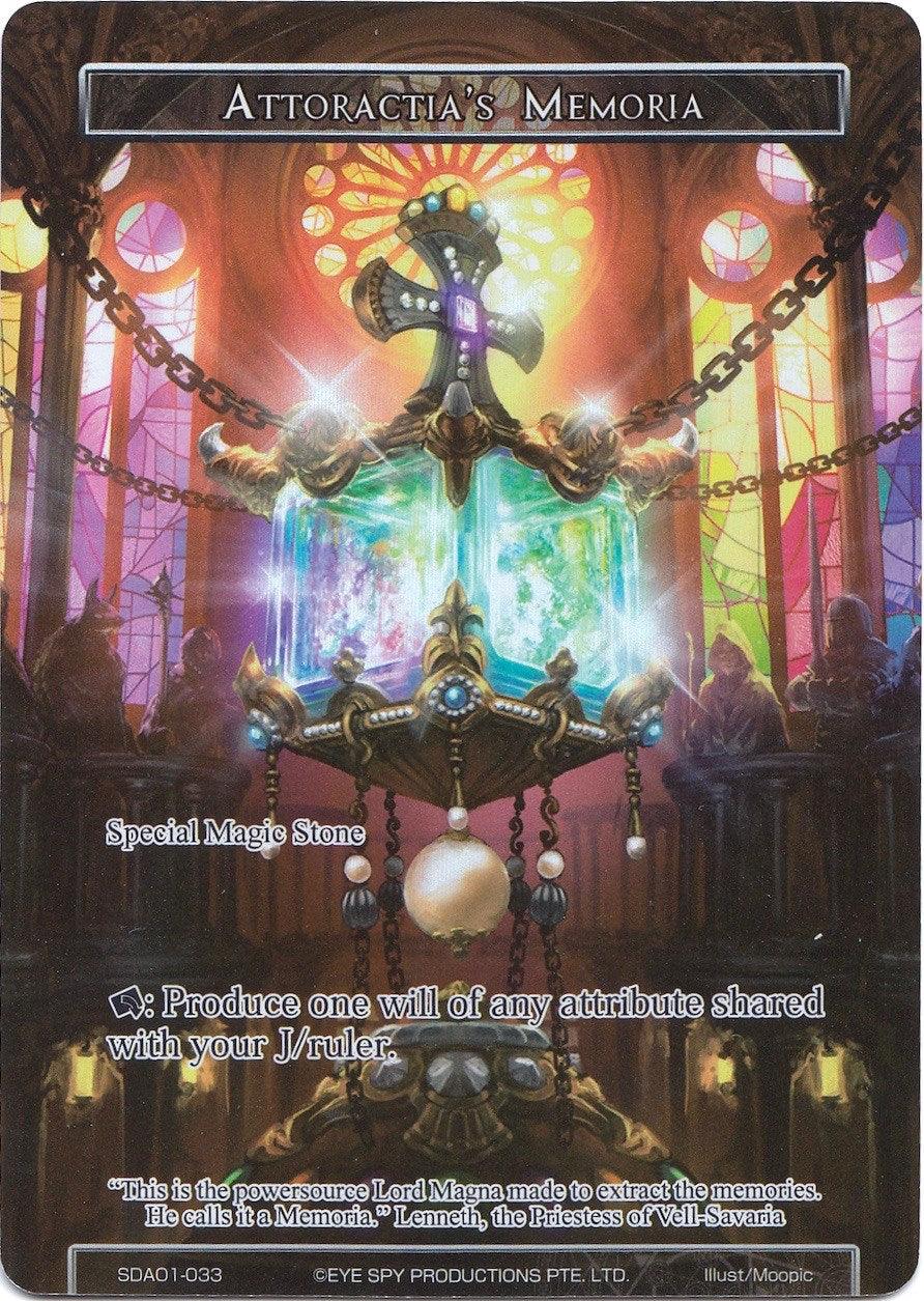 Attoractia's Memoria (Full Art) (SDAO1-033) [Alice Origin Starter Deck] - POKÉ JEUX