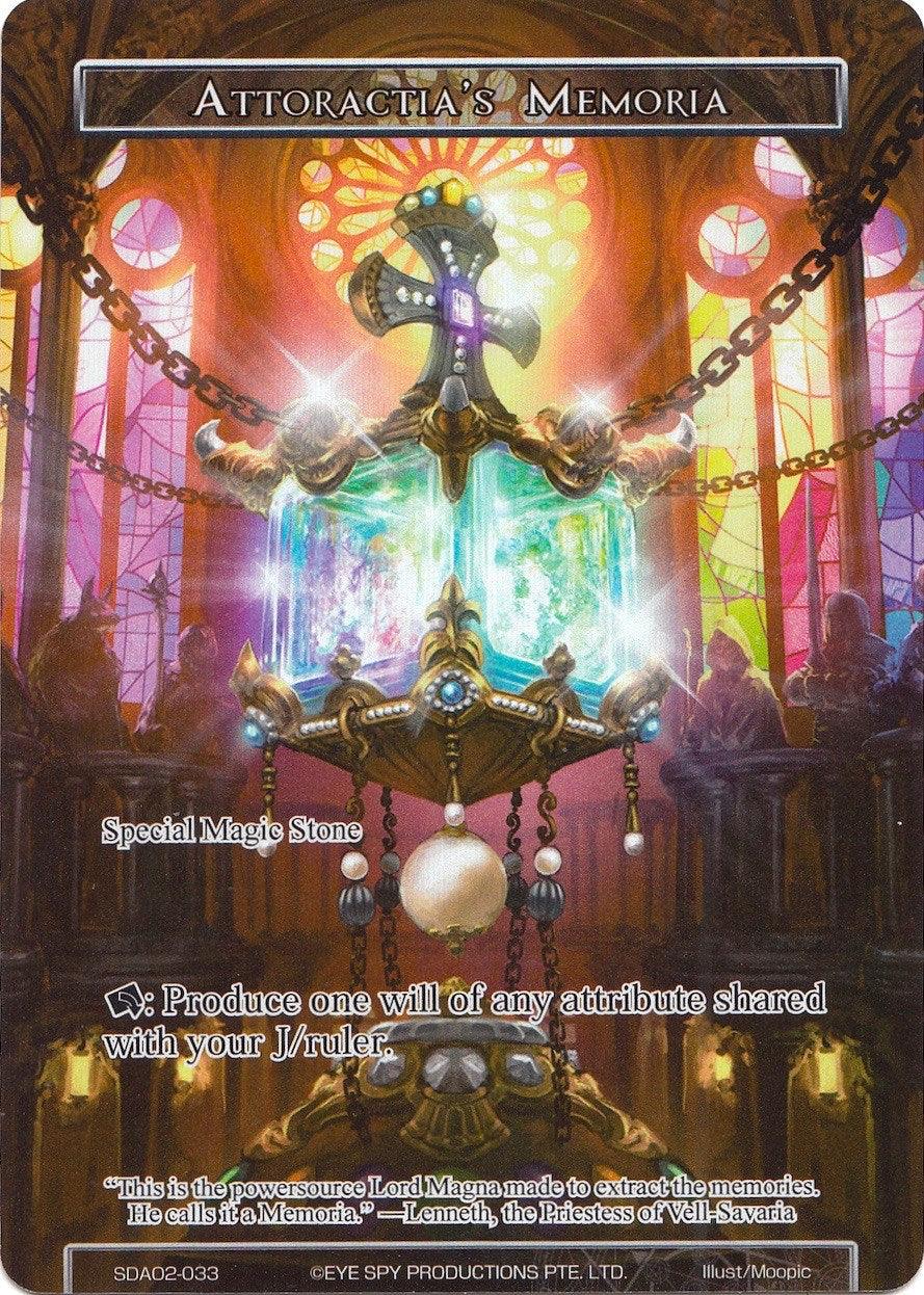 Attoractia's Memoria (Full Art) (SDAO2-033) [Alice Origin II Starter Deck] - POKÉ JEUX