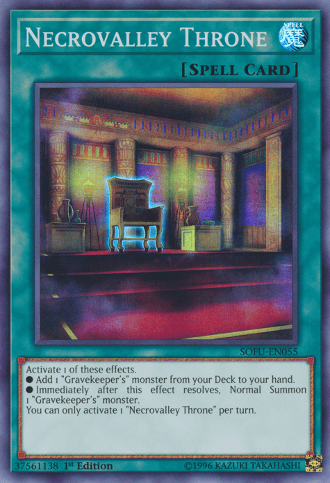 Necrovalley Throne [SOFU-EN055] Super Rare - POKÉ JEUX