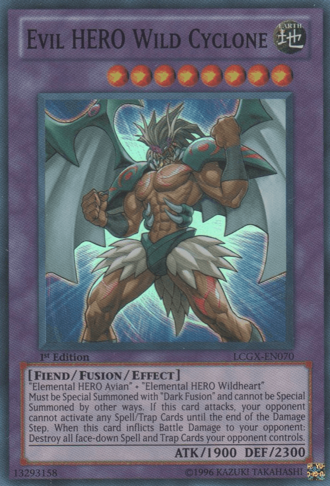Evil HERO Wild Cyclone [LCGX-EN070] Super Rare - POKÉ JEUX