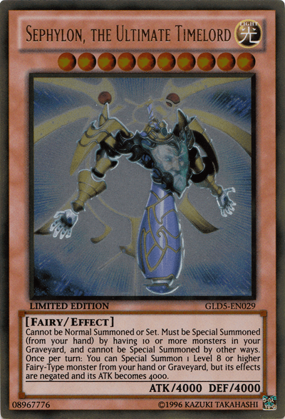 Sephylon, the Ultimate Timelord [GLD5-EN029] Gold Rare - POKÉ JEUX