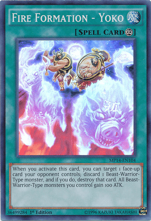 Fire Formation - Yoko [MP14-EN104] Super Rare - POKÉ JEUX