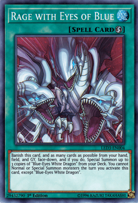 Rage with Eyes of Blue [LED3-EN004] Super Rare - POKÉ JEUX