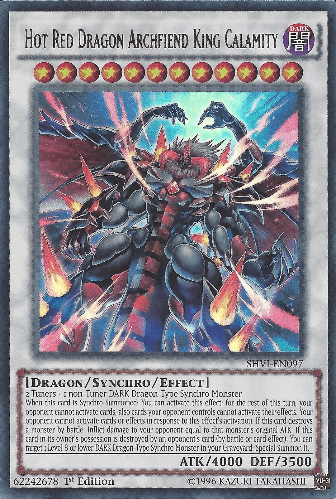 Hot Red Dragon Archfiend King Calamity [SHVI-EN097] Ultra Rare - POKÉ JEUX