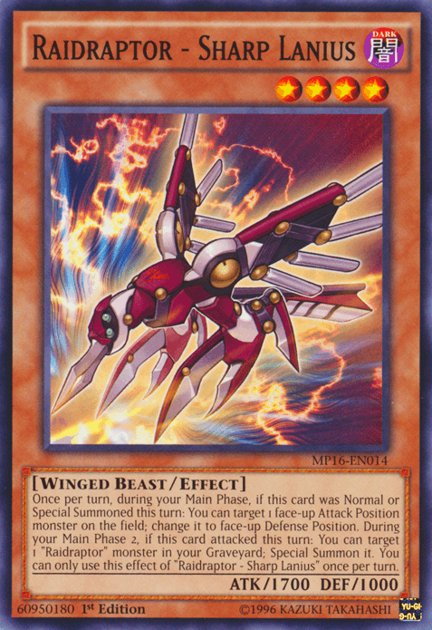 Raidraptor - Sharp Lanius [MP16-EN014] Common - POKÉ JEUX