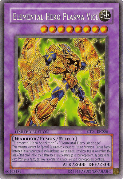 Elemental Hero Plasma Vice [CT04-EN006] Secret Rare - POKÉ JEUX