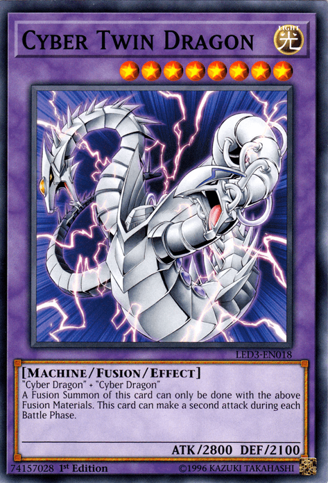 Cyber Twin Dragon [LED3-EN018] Common - POKÉ JEUX