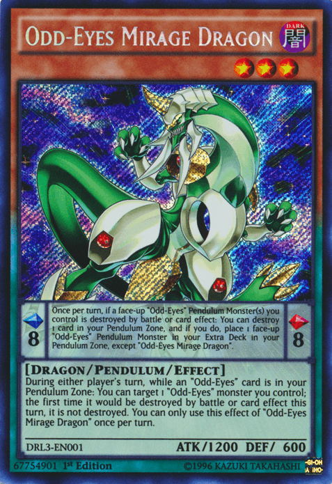 Odd-Eyes Mirage Dragon [DRL3-EN001] Secret Rare - POKÉ JEUX