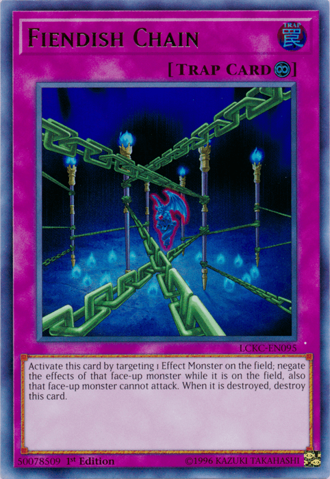 Fiendish Chain [LCKC-EN095] Ultra Rare - POKÉ JEUX