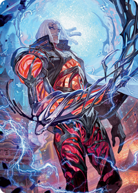 Tezzeret, Betrayer of Flesh Art Card [Kamigawa: Neon Dynasty Art Series]