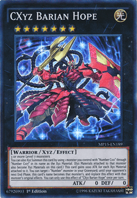 CXyz Barian Hope [MP15-EN189] Super Rare - POKÉ JEUX