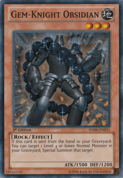 Gem-Knight Obsidian [HA06-EN031] Super Rare - POKÉ JEUX