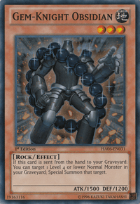 Gem-Knight Obsidian [HA06-EN031] Super Rare - POKÉ JEUX