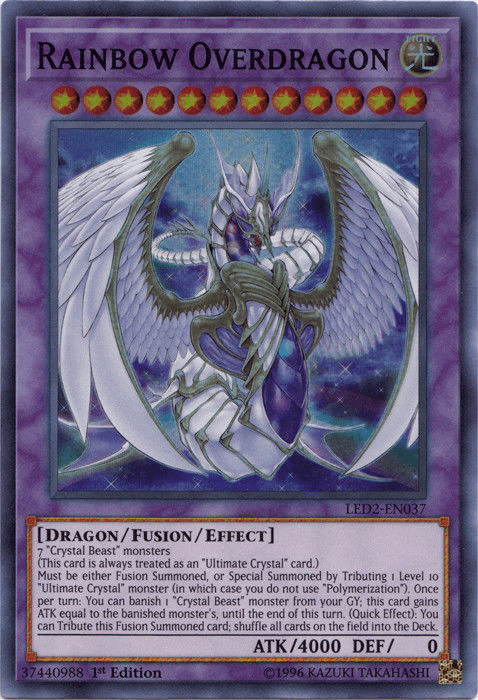 Rainbow Overdragon [LED2-EN037] Super Rare - POKÉ JEUX