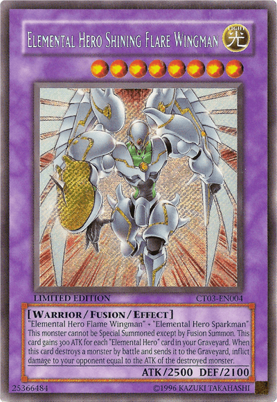 Elemental HERO Shining Flare Wingman [CT03-EN004] Secret Rare - POKÉ JEUX