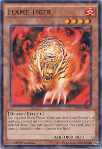 Flame Tiger [BP03-EN095] Shatterfoil Rare - POKÉ JEUX