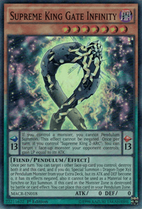 Supreme King Gate Infinity [MACR-EN018] Super Rare - POKÉ JEUX