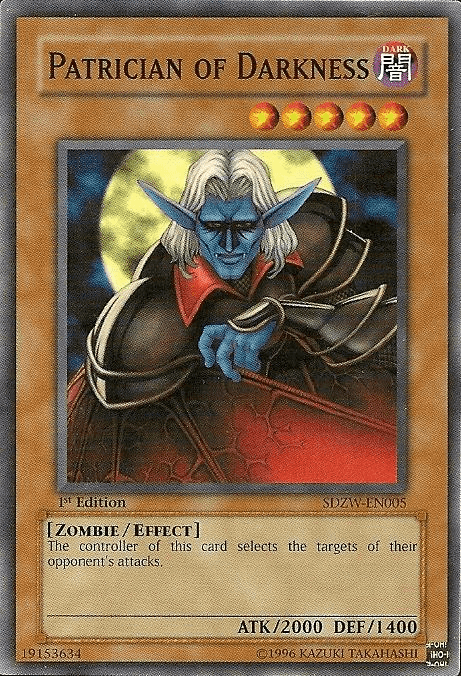 Patrician of Darkness [SDZW-EN005] Common - POKÉ JEUX