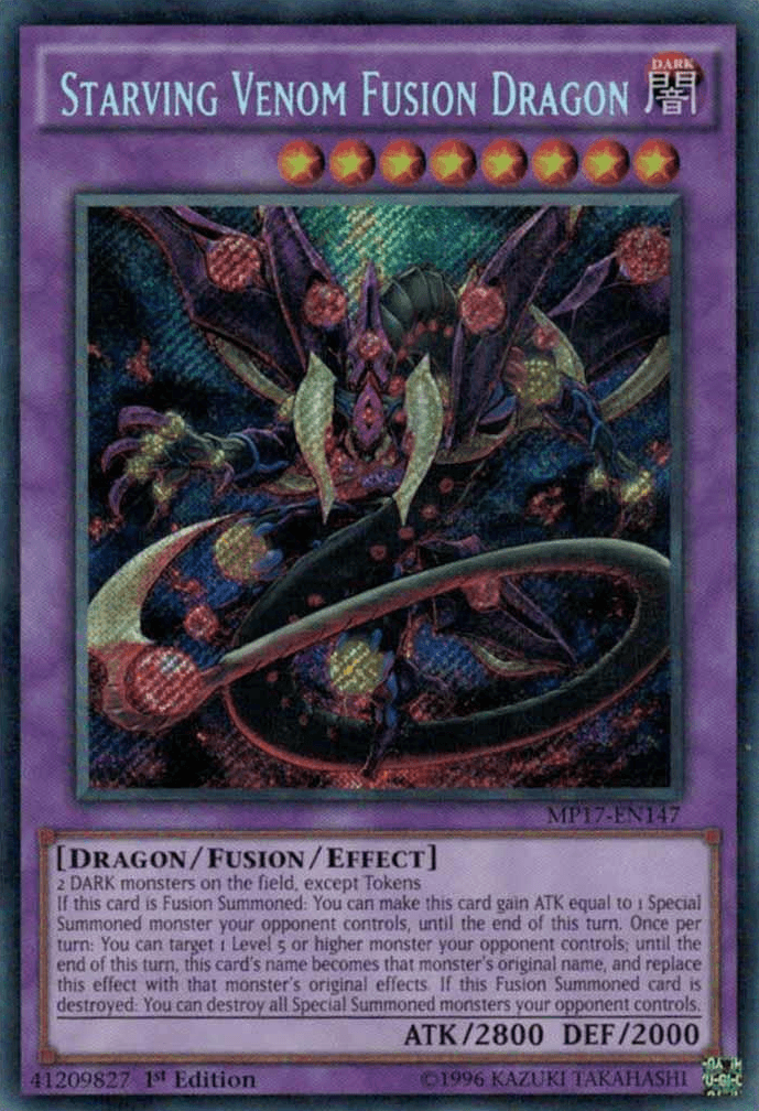 Starving Venom Fusion Dragon [MP17-EN147] Secret Rare - POKÉ JEUX