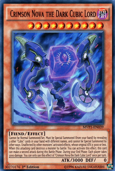 Crimson Nova the Dark Cubic Lord [MVP1-EN039] Ultra Rare - POKÉ JEUX