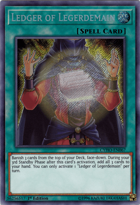 Ledger of Legerdemain [CYHO-EN067] Secret Rare - POKÉ JEUX