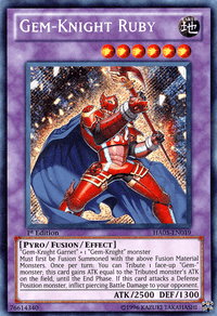 Gem-Knight Ruby [HA05-EN019] Secret Rare - POKÉ JEUX