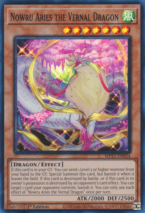 Nowru Aries the Vernal Dragon [MP23-EN054] Super Rare - POKÉ JEUX