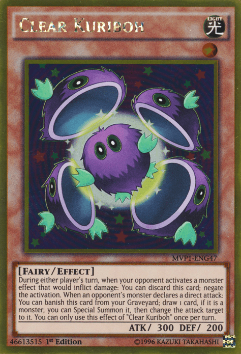 Clear Kuriboh [MVP1-ENG47] Gold Rare - POKÉ JEUX