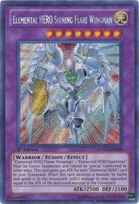 Elemental HERO Shining Flare Wingman [LCGX-EN050] Secret Rare - POKÉ JEUX